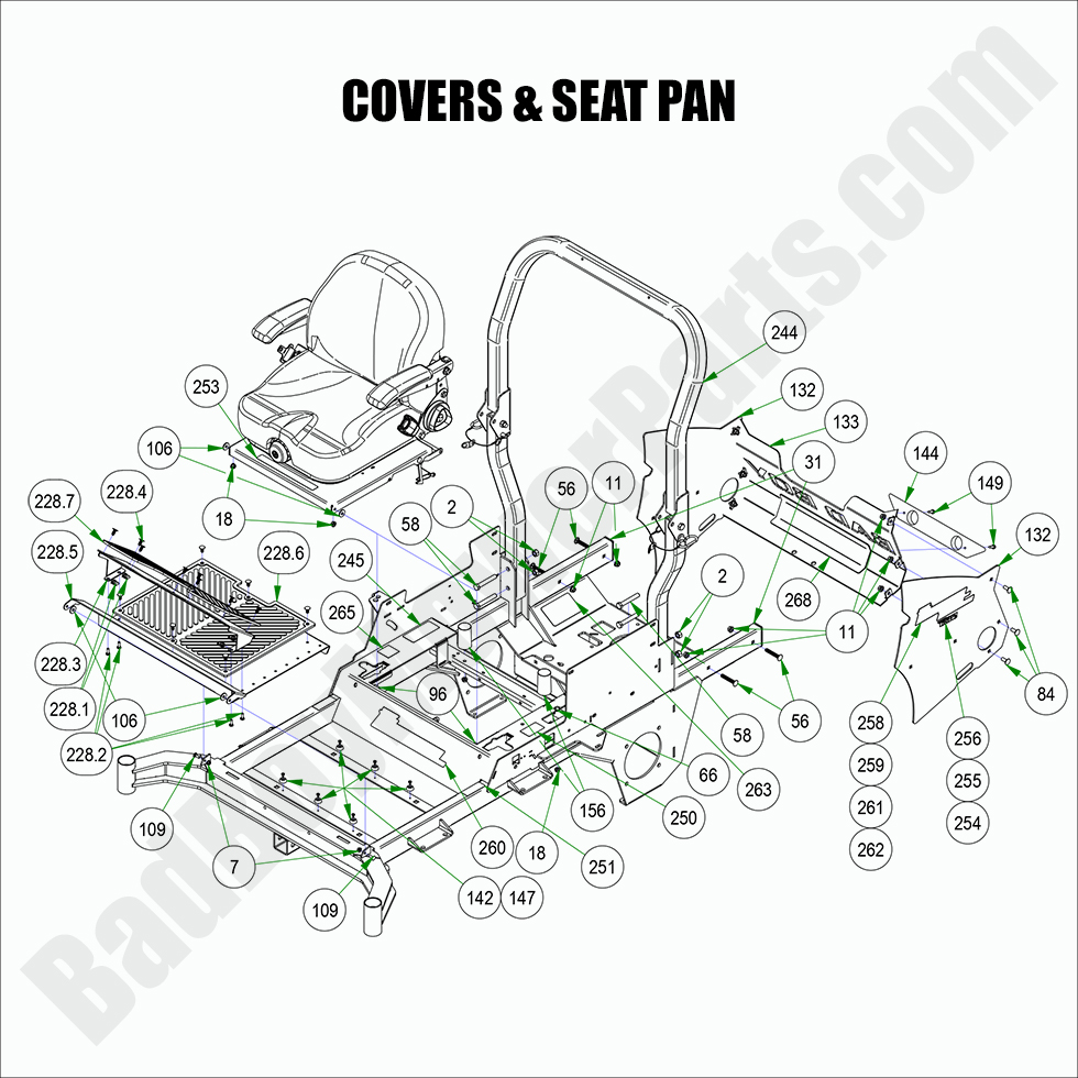 2022 Rebel - Cover & Seat Pan